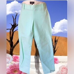 Pants size m capris pre-owned with free tank top open back  +free necklace